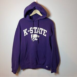 K-State Wildcats Hoodie Adult L Purple Unisex Russell Sweatshirt - Kansas City